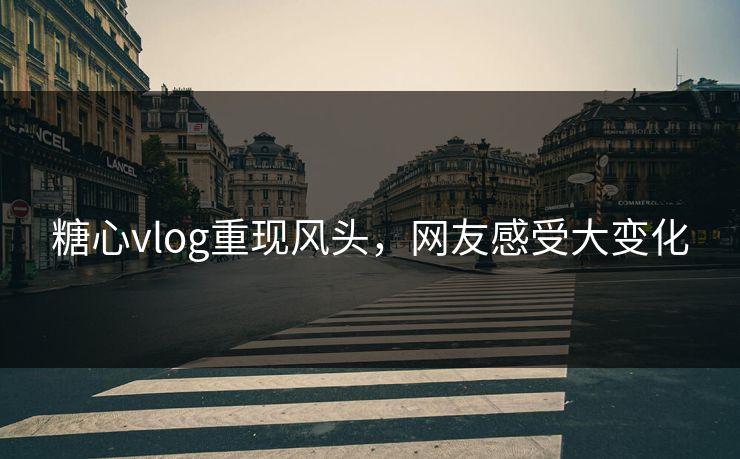 糖心vlog重现风头,网友感受大变化 糖心vlog重现风头,网友感受大变化