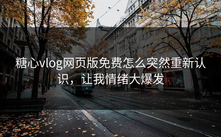糖心vlog网页版免费怎么突然重新认识，让我情绪大爆发